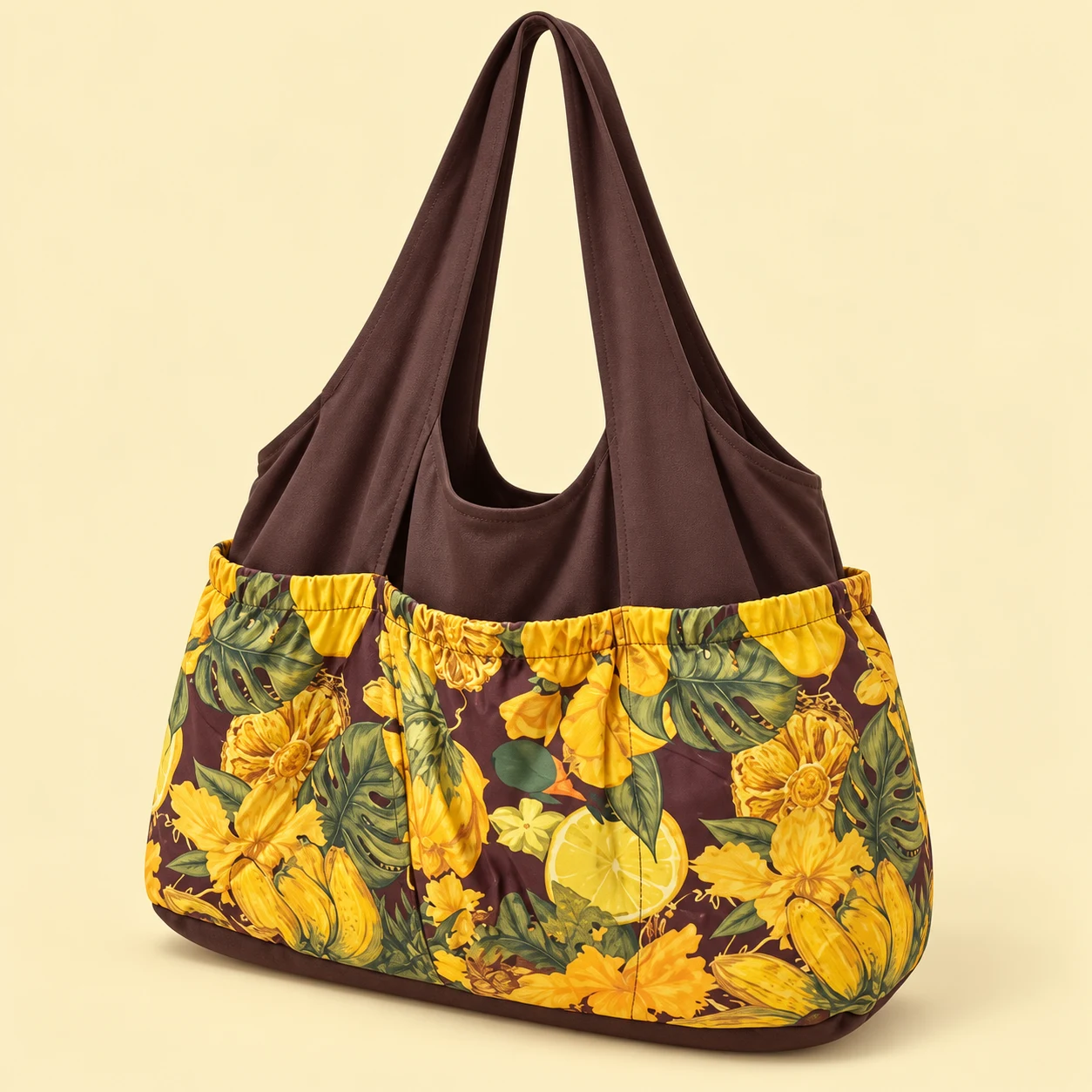 The Everyday Organizer Tote in Golden Bloom, front view